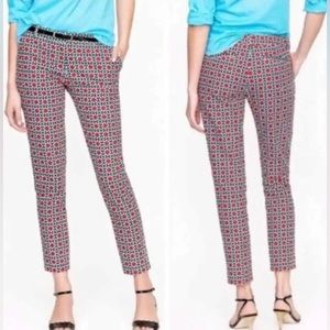 NWT NEVER WORN J. Crew Collection Kaleidoscope cafe capri pants, size 8